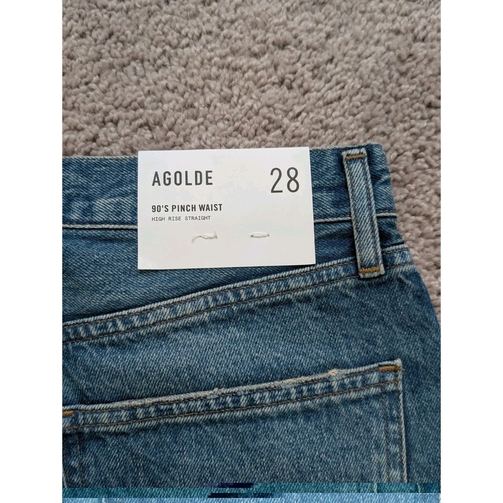 NWT Agolde Jeans Womens 28 (Fits 30x29) 90s Pinch Waist High Rise Circulate Wash - Picture 10 of 16
